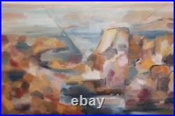 Paysage De Peinture À L'huile Postimpressionniste Vintage