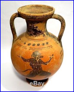 Pelike Grec Satyre Attic 500 Bc Ancient Greek Apulian Red Figure Oinochoe