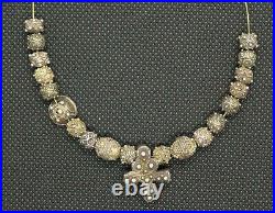 Perles Argent Collier Ancien Afrique Antique Mauritanian Silver Wedding Beads