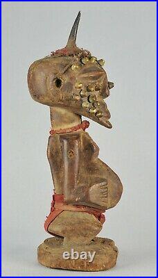 Petit Fétiche SONGYE 30 cm statue Congo Fetish African Art Tribal Africain 1337
