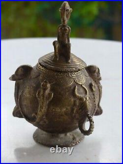 Pot à Onguent Bronze- Dogon du Mali Années 60 Très bon état