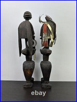 Poupée Sculpture Statuette Bois Africain Tchad Dangaleat Ancien