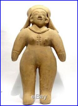 Precolombien Jama Coaque Ecuador 500bc/500ad Pre-columbian Standing Woman