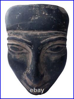 RARE ANCIENNE ÉGYPTIENNE Statue Roi Akhenaton Tête Masque 1322 av