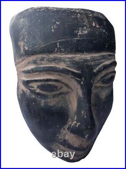 RARE ANCIENNE ÉGYPTIENNE Statue Roi Akhenaton Tête Masque 1322 av