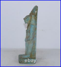 RARE ANCIENNE STATUE EGYPTIENNE ANTIQUE Seigneur du Guerrier Sekhmet Stand Un