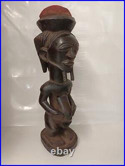 RD. Congo Statuette fétiche Kussu Belle patine, bois dur, milieu du XX kam