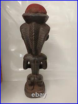 RD. Congo Statuette fétiche Kussu Belle patine, bois dur, milieu du XX kam