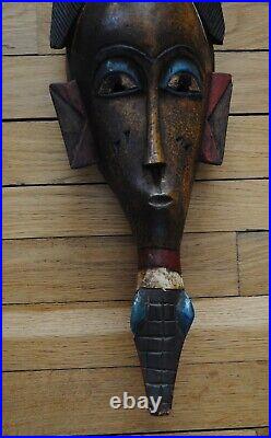 Rare Et Magnifique Masque Africain Senoufo Zoomorphe Cote D'ivoire Avant 2006