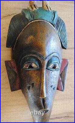 Rare Et Magnifique Masque Africain Senoufo Zoomorphe Cote D'ivoire Avant 2006