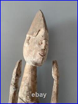 Rare Figure D'ancêtre Asmat Papouasie Nouvelle Guinée Irian Jaya