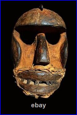 Rare Masque Ancien Dan Kran kaglé 23 cm Art africain
