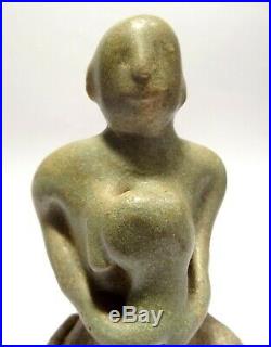 Rare Statuette Sukhothai Glacuree Siam 13° S. Ayutthaya Maternity Figure