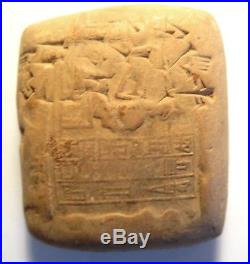 Rare Tablette Cuneiforme 3000 Bc Sumerian Babylonian -ancient Cuneiform Tablet