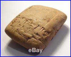 Rare Tablette Cuneiforme 3000 Bc Sumerian Babylonian -ancient Cuneiform Tablet