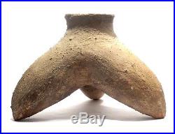 Rare Vase Neolithique Longshan 3000 Bc Rare Neolithic Tripod Chinese Vase