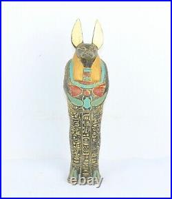 Rare ancienne statue égyptienne antique Anubis Ushabti égyptologie av. J. C