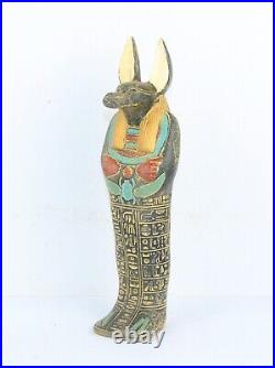 Rare ancienne statue égyptienne antique Anubis Ushabti égyptologie av. J. C