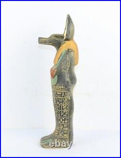 Rare ancienne statue égyptienne antique Anubis Ushabti égyptologie av. J. C