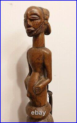 Rare et Ancien Hochet Bruiteur Luba Hemba, RDC Congo, Tribal Art Africain