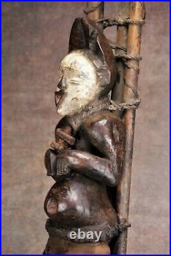 Rare statue Vuvi du Gabon, art tribal, africain, statuette africaine