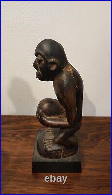 Rare statuette singe kongo ou Luba