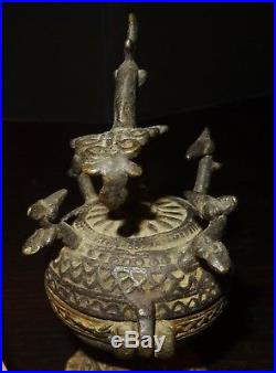 Recipient Seldjoukide Khorasan 1200 Ad Persian Anatolian Bronze Vessel Seljuk