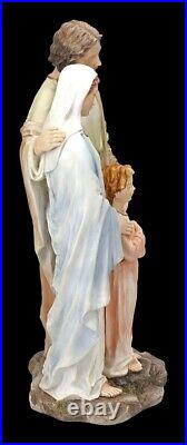 Sainte Famille Figurine Marie Josef Jésus Peint Veronese Déco Statue