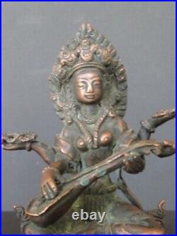 Saraswati en Bronze du Népal