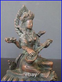 Saraswati en Bronze du Népal