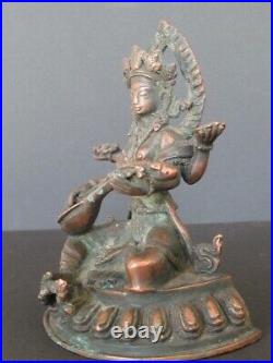 Saraswati en Bronze du Népal