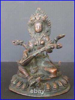 Saraswati en Bronze du Népal