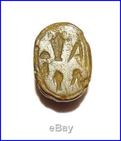 Scarabee Egyptien Nouvel Empire 1500 / 1000 Bc Egyptian Carved Stone Scarab