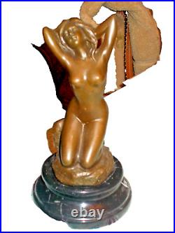 Sculpture En Bronze Femme Nue Signee. Padoue