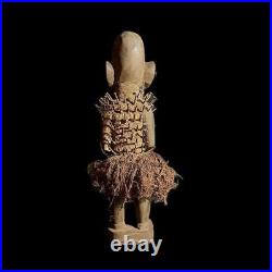 Sculpture africaine Tribal Sculpté statue tribale bois Figure masculine