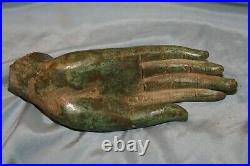 Sculpture main en bronze ancienne Boudha Thailande Chinese