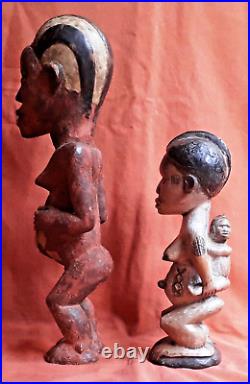 Set of (x3) Antique Female Figures MITSOGHO TSOGO LUMBO PUNU GABON