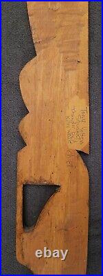 Squamish Indians Pacific NW Coast Canada Native Tribal Art 87cm sign Tony Yelton