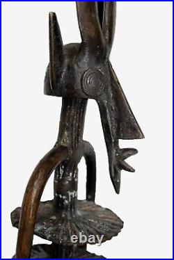 Statue Bobo Mossi Kurumba bronze 37 cm Burkina Faso Art africain