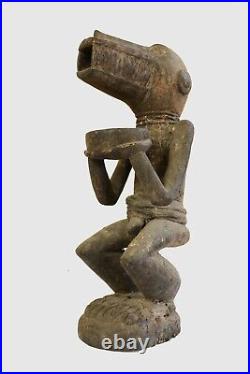 Statue De Singe Gbekre Baoule, Baule Monkey, Art Tribal Premier Africain -d074c