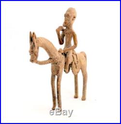Statue Dogon en Bronze du Mali Cavalier Cheval 33 Art Africain