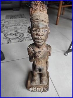 Statue NKondi Nkisi Protecteur Ancestral art Tribal Africain Original