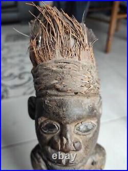 Statue NKondi Nkisi Protecteur Ancestral art Tribal Africain Original