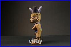 Statue africaine Yourba Figures Peoples Nigeria Sculpture Tribal Handmade-7648