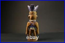 Statue africaine Yourba Figures Peoples Nigeria Sculpture Tribal Handmade-7648