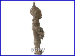 Statue africaine ancienne rare grande 60cm maternité bois Bena Lulua RDC Congo