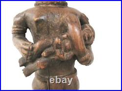 Statue africaine ancienne rare grande 60cm maternité bois Bena Lulua RDC Congo