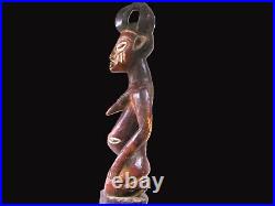 Statue africaine bois maternité Yoruba Nigeria grande taille 71 cm