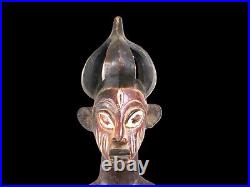 Statue africaine bois maternité Yoruba Nigeria grande taille 71 cm