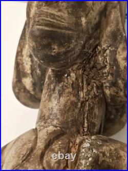 Statuette Chokwe Statue Chokwe Mwanangana Original Vers 1830. Art Africain